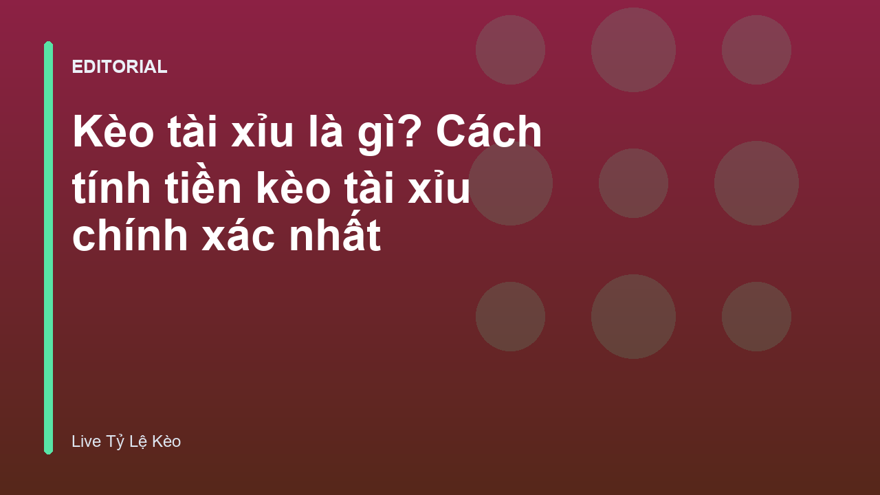 Minh họa kèo tài xỉu trong bóng đá
